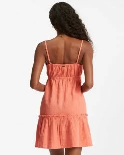 Top 10 ✨ Billabong Wave After Wave Babydoll Mini 👗 Dress ROSE CLAY 😉 -Women's Swim Store abjwd00360 billabongw nmh0 bck1 1