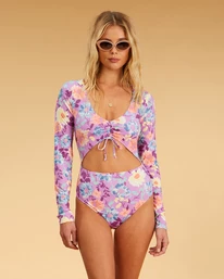 Best deal โ๏ธ Billabong Halleys Garden Long Sleeve ๐ฉฑ Swimsuit MULTI โจ