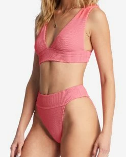 New ⌛ Billabong 🌞 Summer High Plunge 👙 Bikini Top CORAL CRUSH 🎉 -Women's Swim Store abjx300204 billabongw mjp0 dtl1 1