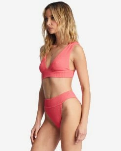 New ⌛ Billabong 🌞 Summer High Plunge 👙 Bikini Top CORAL CRUSH 🎉 -Women's Swim Store abjx300204 billabongw mjp0 sd1 1
