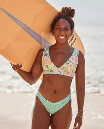 Best deal ๐ Billabong Sweet Tropics Reversible Plunge ๐ Bikini Top MULTI ๐