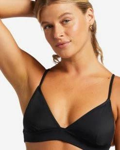 Best deal ⭐ Billabong A/Div Banded Triangle 👙 Bikini Top BLACK MULTI 2 ❤️ -Women's Swim Store abjx300464 billabongw blk dtl2 1