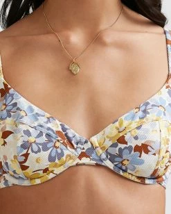 Buy 🎉 Billabong Hula Moon Nova Bra 👙 Bikini Top WHITE ✨ -Women's Swim Store abjx300471 billabongw wht dtl1 1