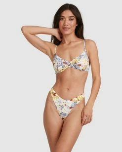 Buy 🎉 Billabong Hula Moon Nova Bra 👙 Bikini Top WHITE ✨ -Women's Swim Store abjx300471 billabongw wht frt2 1