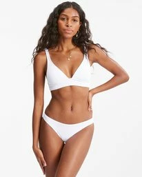 Women's Swim Store 8 New π₯° Billabong Sunrays Banded Triangle π Bikini Top WHITE π₯°