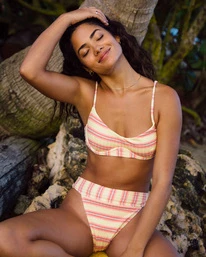 Women's Swim Store 17 Buy β¨ Billabong Sunchaser Kenzley Underwire π Bikini Top PINEAPPLE β€οΈ