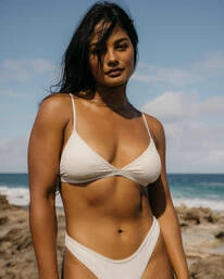 Best Sale ๐ฅ Billabong Wrangler Eye-Lit Your Fire Fixed Triangle ๐ Bikini Top SALT CRYSTAL ๐