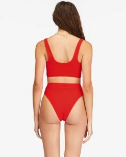 Best deal ❤️ Billabong Tanlines Longer Tank 👙 Bikini Top HOT PEPPER 👍 -Women's Swim Store abjx300586 billabongw rzp0 bck1 1