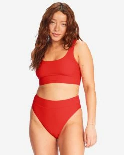 Best deal ❤️ Billabong Tanlines Longer Tank 👙 Bikini Top HOT PEPPER 👍 -Women's Swim Store abjx300586 billabongw rzp0 btm1 1