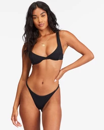 Women's Swim Store 24 Outlet β¨ Billabong Sol Searcher Emma Underwire π Bikini Top BLACK PEBBLE π―