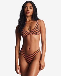 Cheap 🛒 Billabong Cross Step Emma Underwired 👙 Bikini Top BRICK 🧨