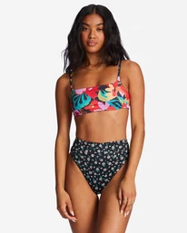 Women's Swim Store 32 Top 10 π Billabong Islands Away Rev Zoe Reversible Crop π Bikini Top MULTI π