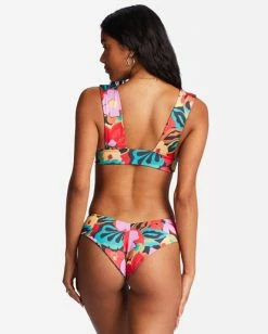 Brand new 🥰 Billabong Islands Away Rev Reversible Plunge 👙 Bikini Top MULTI 🧨 -Women's Swim Store abjx300821 billabongw mul bck1 1