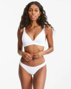 Wholesale 👏 Billabong Sunrays Tanga Skimpy 👙 Bikini Bottoms WHITE 🎉 -Women's Swim Store abjx400530 billabongw wht frt1 1