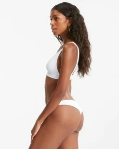 Wholesale 👏 Billabong Sunrays Tanga Skimpy 👙 Bikini Bottoms WHITE 🎉 -Women's Swim Store abjx400530 billabongw wht sd1 1