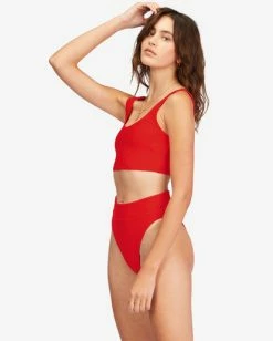 Cheap 🥰 Billabong Tanlines Rise High-Waisted 👙 Bikini Bottoms WHITE ✨ -Women's Swim Store abjx400561 billabongw rzp0 sd1 1