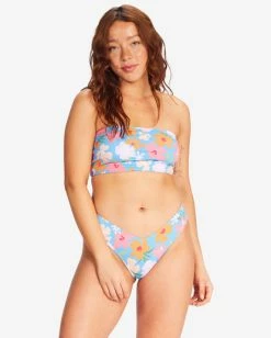 Cheap 🥰 Billabong 🌞 Summer Field Fiji Cheeky 👙 Bikini Bottoms BLISS BLUE 🛒 -Women's Swim Store abjx400585 billabongw bll0 btm2 1