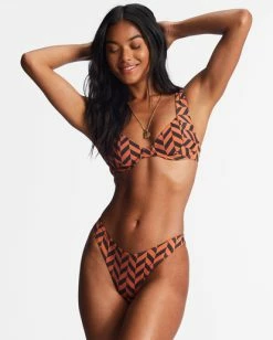 Top 10 🎉 Billabong Cross Step Hike 👙 Bikini Bottoms BRICK 🎉 -Women's Swim Store abjx400713 billabongw brk bck1 1