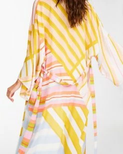 New 😉 Billabong Head Over 👠 Heels Kimono Beach Cover-Up WHITE/MULTI 🔔 15 New 😉 Billabong Head Over 👠 Heels Kimono Beach Cover-Up WHITE/MULTI 🔔 -Women's Swim Store abjx600149 billabongw wmu dtl1 1