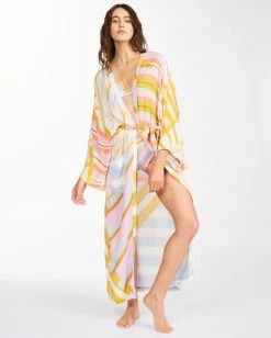 New 😉 Billabong Head Over 👠 Heels Kimono Beach Cover-Up WHITE/MULTI 🔔 13 New 😉 Billabong Head Over 👠 Heels Kimono Beach Cover-Up WHITE/MULTI 🔔 -Women's Swim Store abjx600149 billabongw wmu sd1 1