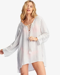 Best Sale 🤩 Billabong Blue Skies Mini Beach Cover-Up BLISS BLUE 💯