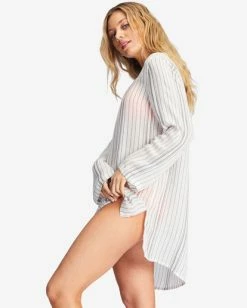 Best Sale 🤩 Billabong Blue Skies Mini Beach Cover-Up BLISS BLUE 💯 -Women's Swim Store abjx600168 billabongw ofb sd1 1