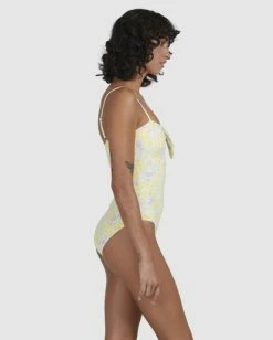 Hot Sale 🌟 Billabong Tempest Cut-Out One Piece 🩱 Swimsuit LEMON LIME 🤩 -Women's Swim Store ubjx100145 billabongw lml sd2 1