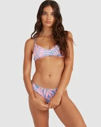 Best Pirce 🎉 Billabong Mystic Beach Reversible Bralette 👙 Bikini Top MULTI ⭐