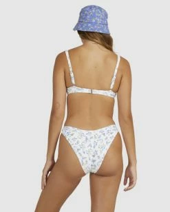 Best Pirce 🔥 Billabong Chiquita Georgia Underwire Bra 👙 Bikini Top WHITE ⌛ -Women's Swim Store ubjx300314 billabongw wht bck1 1