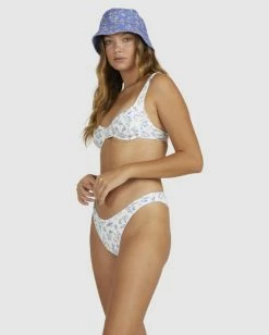 Best Pirce 🔥 Billabong Chiquita Georgia Underwire Bra 👙 Bikini Top WHITE ⌛ -Women's Swim Store ubjx300314 billabongw wht sd1 1