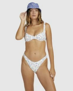 Cheap 😀 Billabong Chiquita Hike 👙 Bikini Bottoms WHITE 🔔 -Women's Swim Store ubjx400282 billabongw wht frt1 1