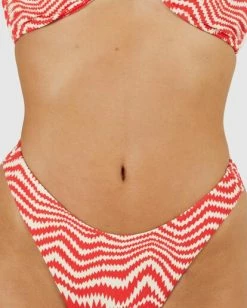 Outlet 💯 Billabong Vibration Hike Skimpy 👙 Bikini Bottoms RED 😀 -Women's Swim Store ubjx400358 billabongw red dtl1 1