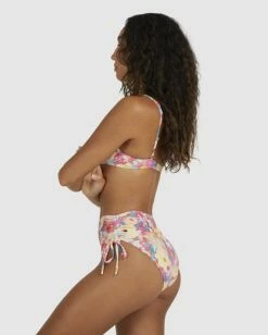 Flash Sale ✨ Billabong ☀️ Summer Bliss Ruched Retro 👙 Bikini Bottoms RED ⌛ -Women's Swim Store ubjx400376 billabongw red bck2 1